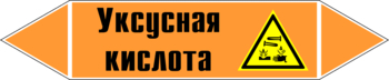 Маркировка трубопровода "уксусная кислота" (k06, пленка, 716х148 мм)" - Маркировка трубопроводов - Маркировки трубопроводов "КИСЛОТА" - магазин "Охрана труда и Техника безопасности"