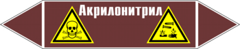 Маркировка трубопровода "акрилонитрил" (пленка, 126х26 мм) - Маркировка трубопроводов - Маркировки трубопроводов "ЖИДКОСТЬ" - магазин "Охрана труда и Техника безопасности"