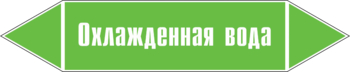 Маркировка трубопровода "охлажденная вода" (пленка, 126х26 мм) - Маркировка трубопроводов - Маркировки трубопроводов "ВОДА" - магазин "Охрана труда и Техника безопасности"